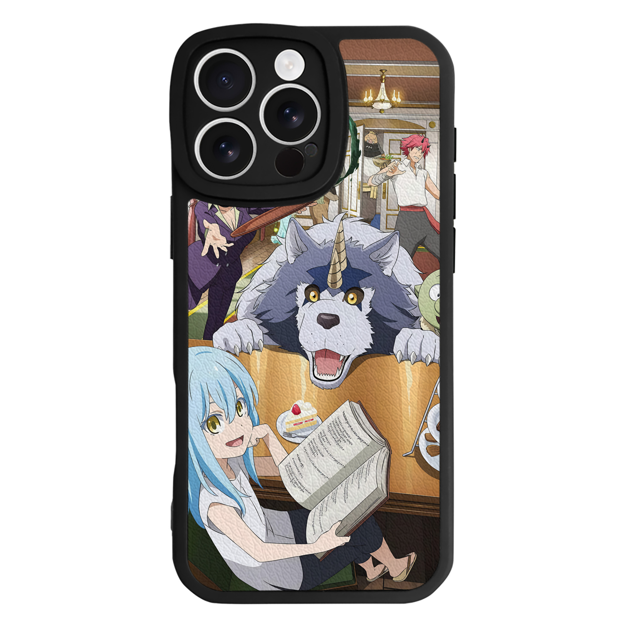 （画像用） 転スラ Regarding Reincarnated to Slime 【iPhone 16シリーズ対応】シリコンスマホケース（レザー調） 材質：シリコン